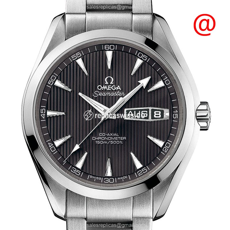 Omega SEAMASTER 231.10.43.22.06.001 Automatic Steel Case Gray Dial Silver Clasp Steel Strap