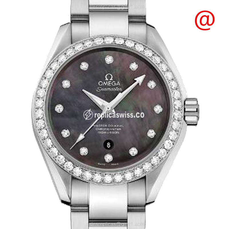 Omega Seamaster 231.15.34.20.57.001 Replica with Black Dial Stainless Steel Case Watch