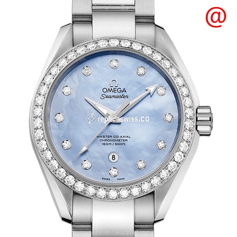 Omega Seamaster 231.15.34.20.57.002 Replica | Automatic Movement, Blue Dial, Stainless Steel &