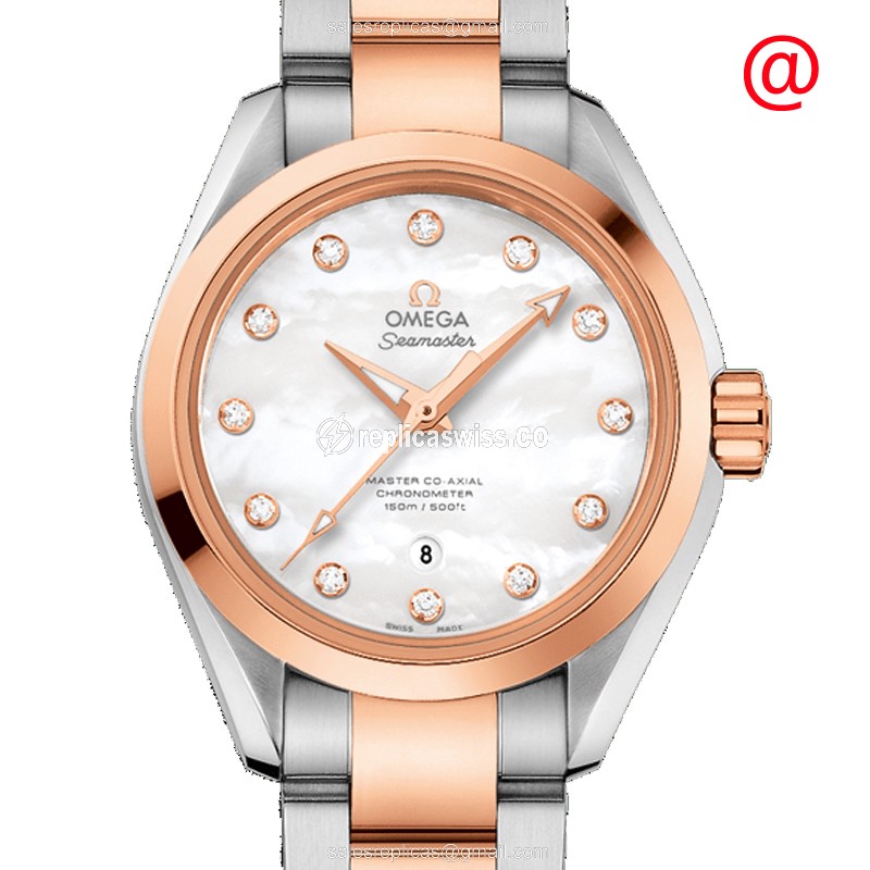 Omega Seamaster 231.20.34.20.55.001 | Automatic | White Dial | 18kt Steel & Gold Bezel Watch