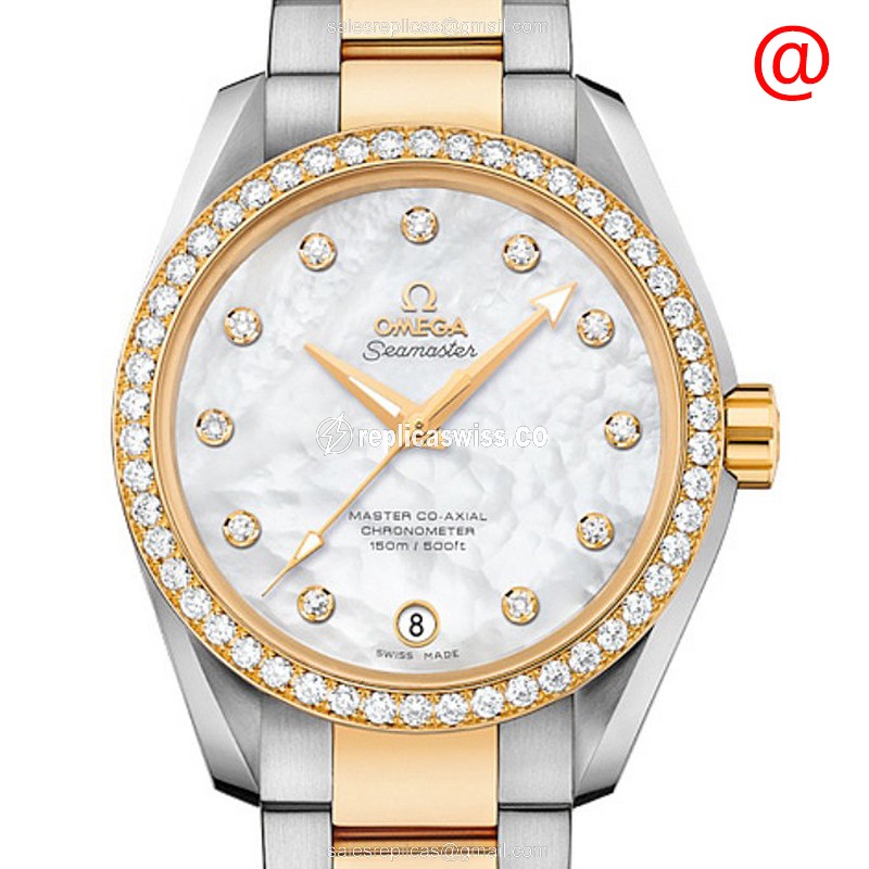 Omega Seamaster 231.25.39.21.55.002 Replica | Automatic Movement, 18kt Gold Case & White Dial Watch