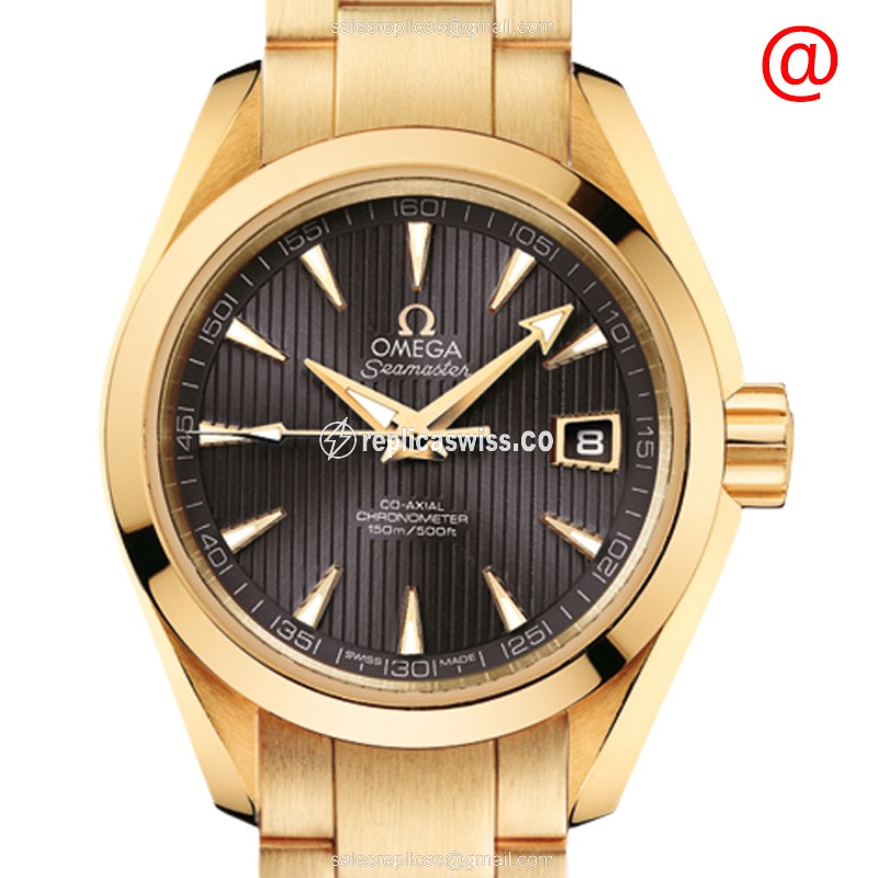 Omega Seamaster 231.50.30.20.06.002 | Brown Dial, 18kt Gold Case, Automatic Movement Watch