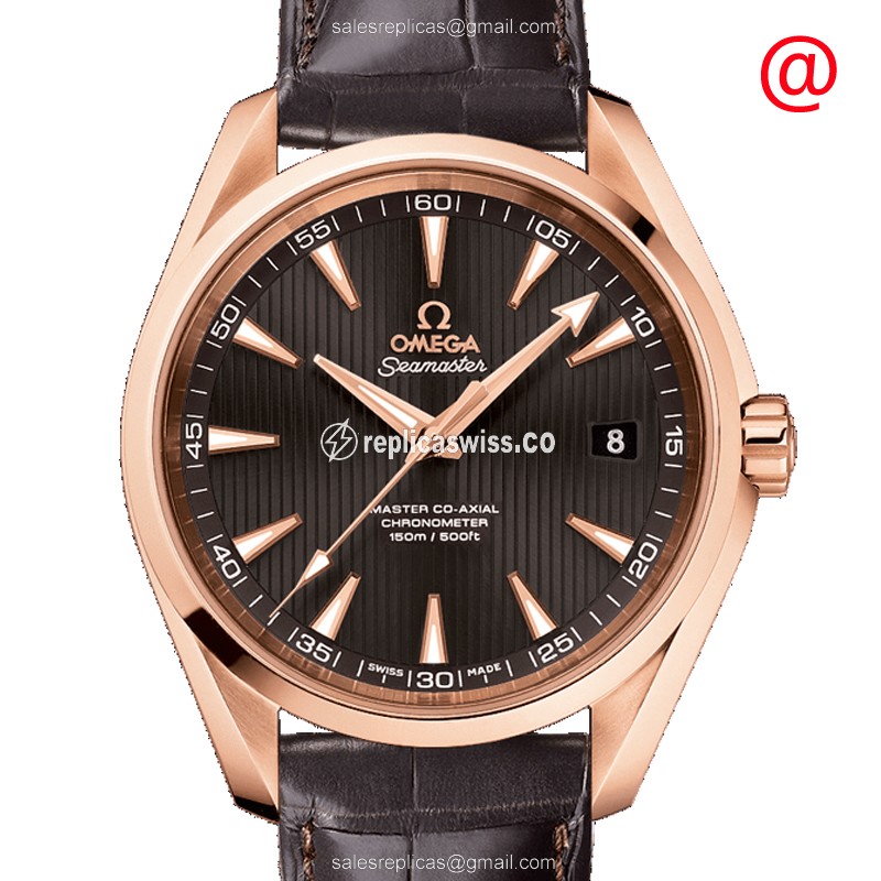 Omega Seamaster 231.53.42.21.06.002 | Automatic Movement | 18kt Brown Leather Strap Watch