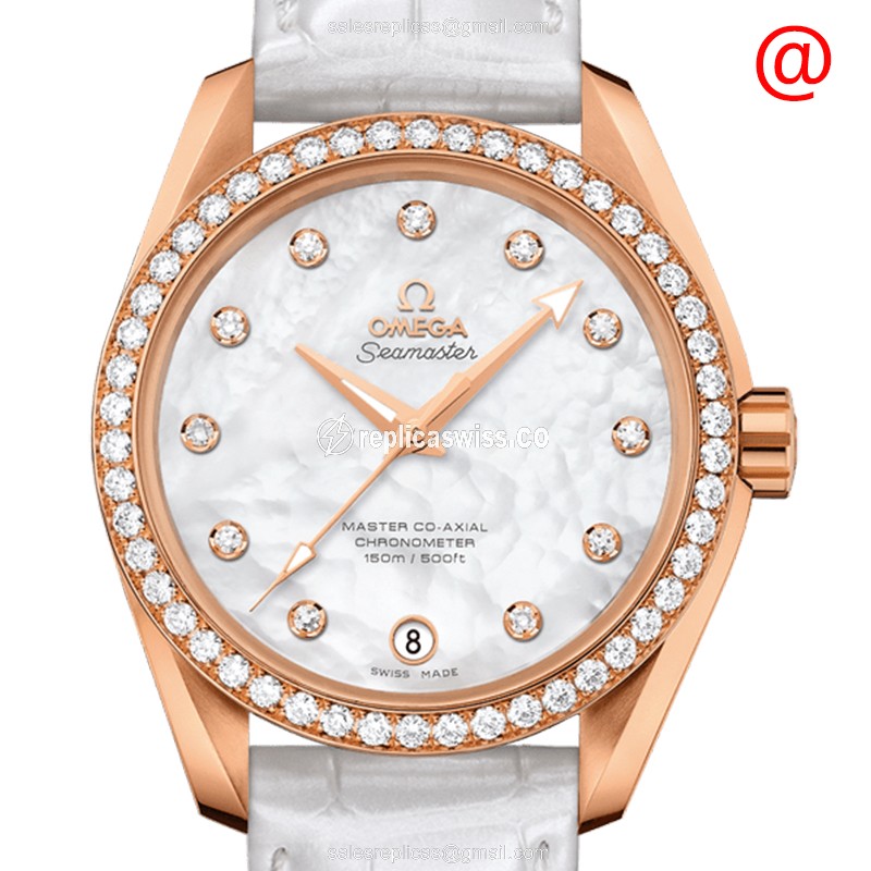 Omega Seamaster 231.58.39.21.55.001 – Automatic Movement, White Dial, 18kt Rose Gold Case Watch