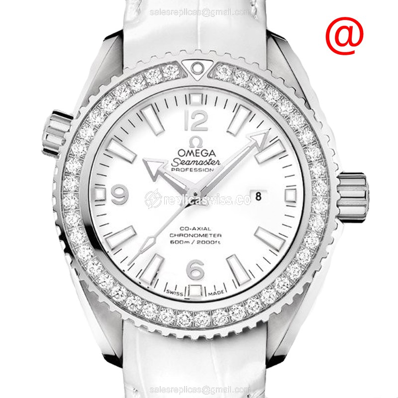 Omega Seamaster 232.18.38.20.04.001 Replica: Automatic Movement, White Dial, Leather Strap Watch