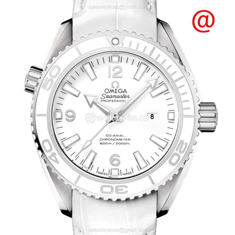 Omega Seamaster 232.33.38.20.04.001 Replica: Automatic White Dial, Leather Strap Watch