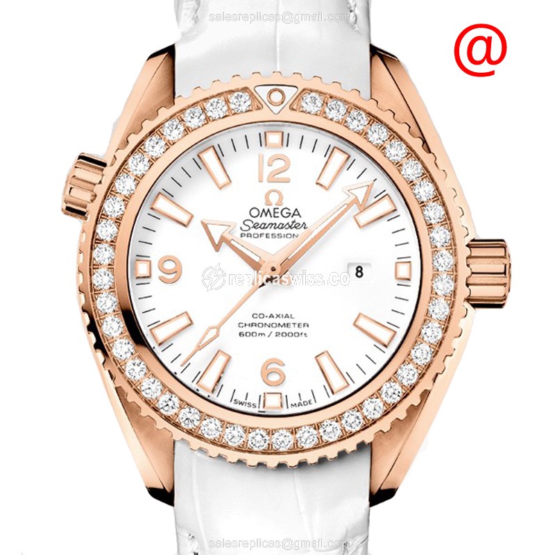 Omega Seamaster 232.58.38.20.04.001 — Automatic Movement, White Dial, 18kt Rose Gold & Diamond