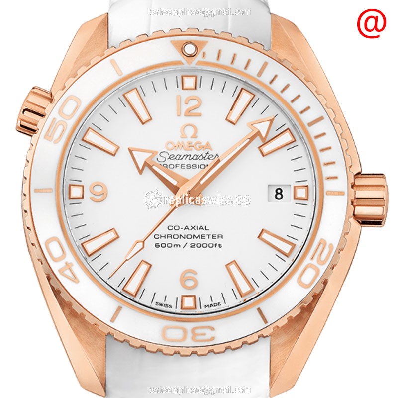 Omega Seamaster 232.63.42.21.04.001 Replica, Automatic Movement, 18kt Rose Gold Case & White