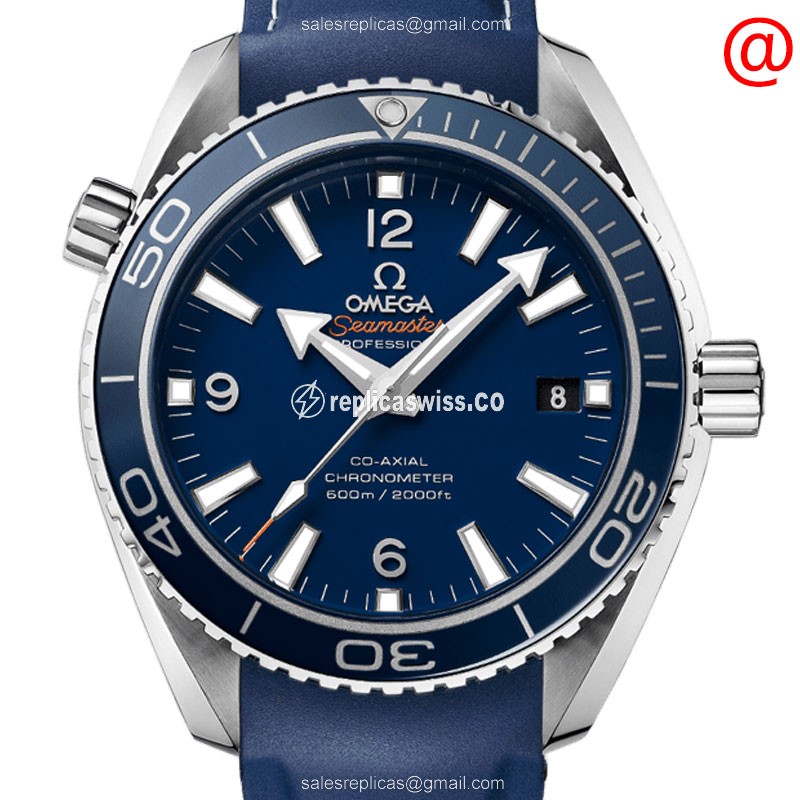 Omega Seamaster 232.92.42.21.03.001 Automatic — Blue Ceramic Dial & Blue Rubber Strap Watch