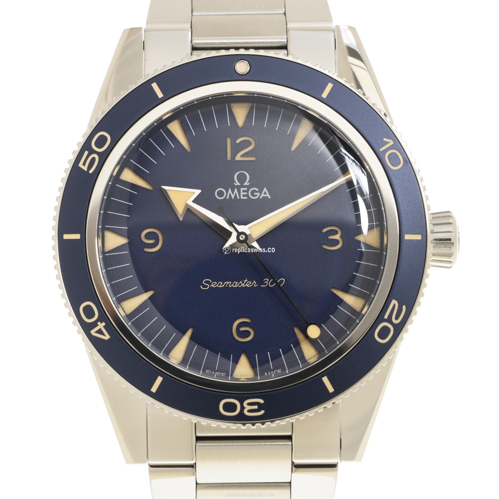 Omega Seamaster 234.30.41.21.03.001 Replica, Automatic Movement, Blue Dial, Stainless Steel Case