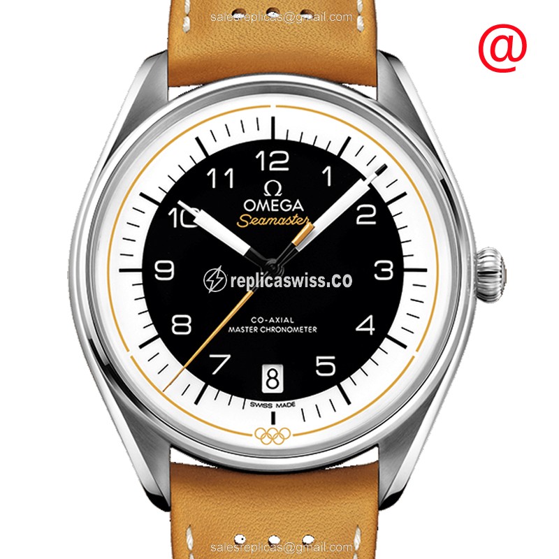 Omega SEAMASTER 522.32.40.20.01.002 Automatic Replica in Stainless Steel, Black Dial & Leather