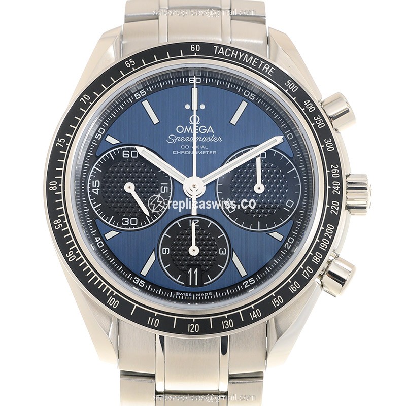 Omega Speedmaster 326.30.40.50.03.001 Replica | Automatic Movement | Blue Dial, Stainless Steel