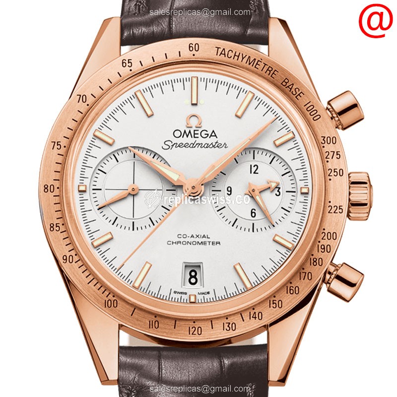 Omega Speedmaster Replica | Automatic Movement, Silver Dial, 18kt Gold Case Watch