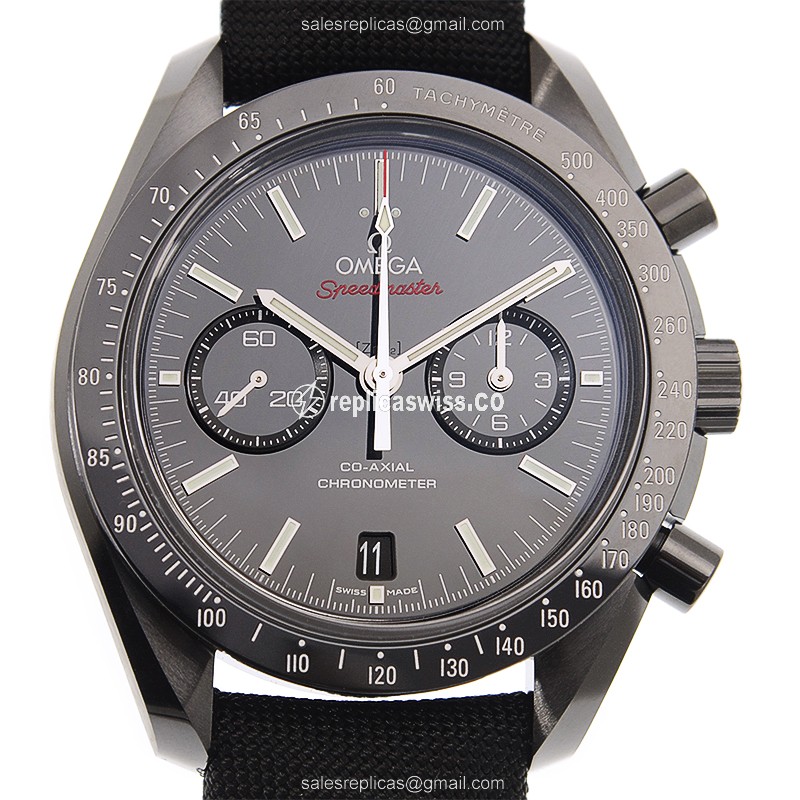 Omega Speedmaster Replica in Black Ceramic Case & Automatic Movement Watch