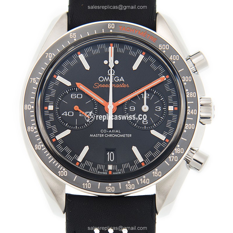 Omega Speedmaster Replica in Stainless Steel Case & Black Dial, Automatic Movement Watch