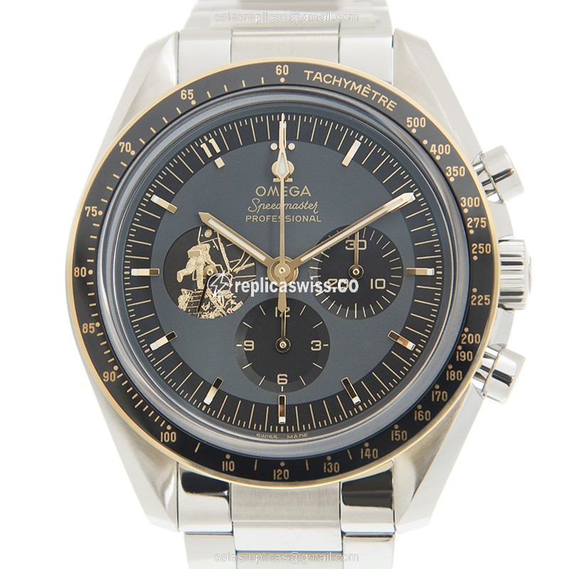 Omega Speedmaster Replica in Stainless Steel Case & Gray Dial, Automatic Movement Watch