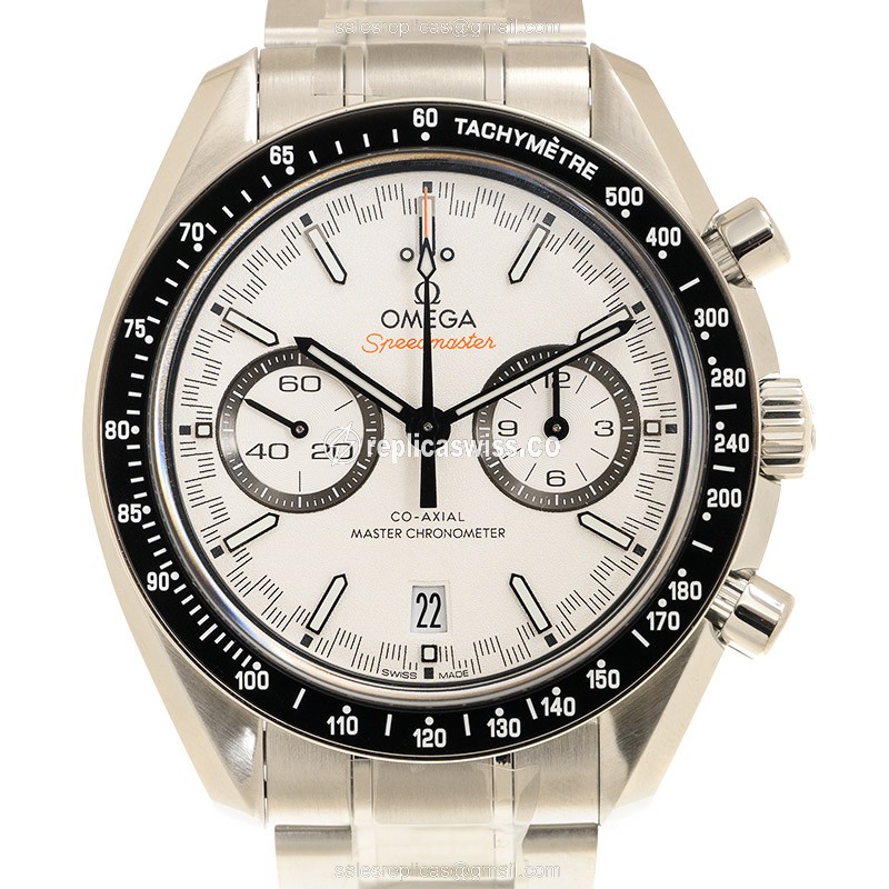 Omega SPEEDMASTER White Dial Replica in Stainless Steel with Automatic Movement Silver Steel
