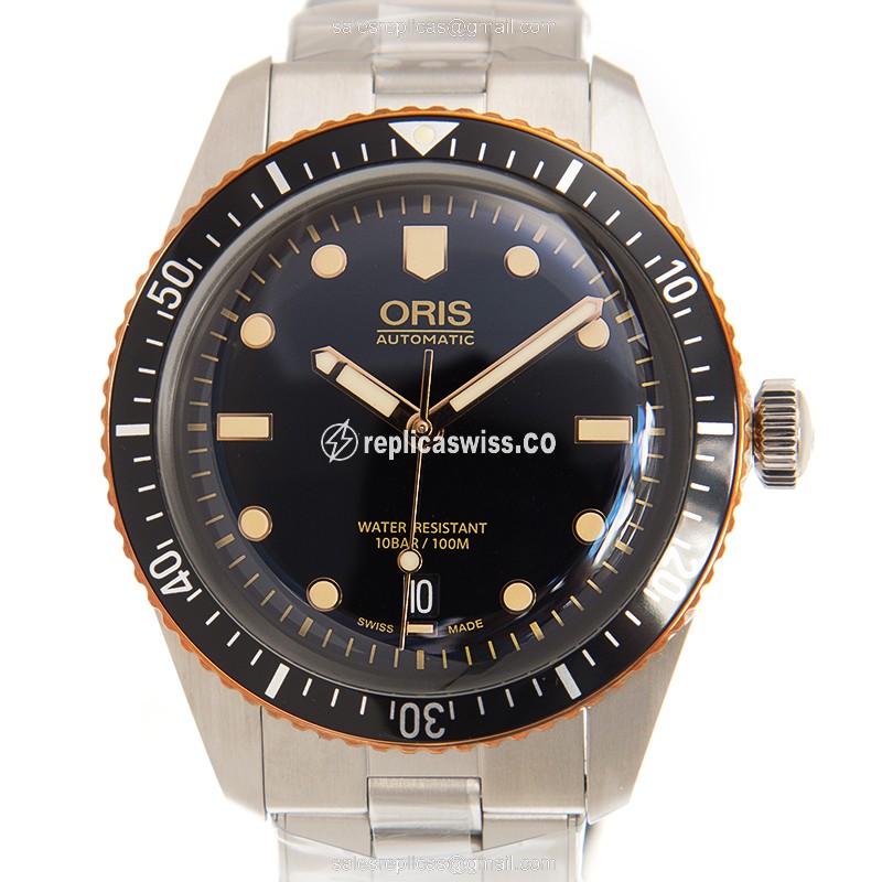 Oris 01 733 Divers Replica Watch | Automatic Movement, Black Dial, Stainless Steel Case