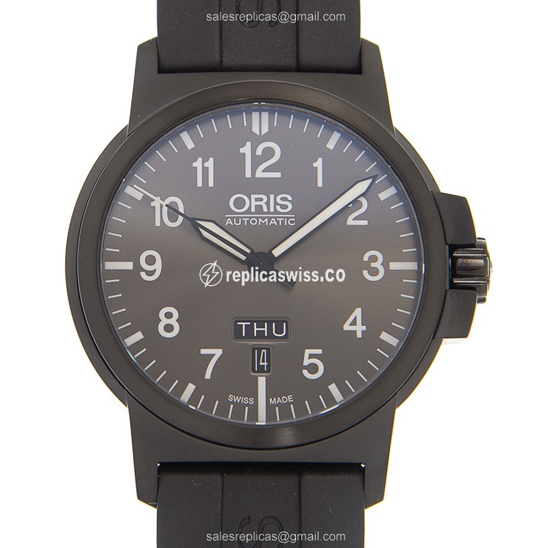 Oris 735 Aviation Replica, Automatic Movement, Stainless Steel Case, Gray Dial Watch