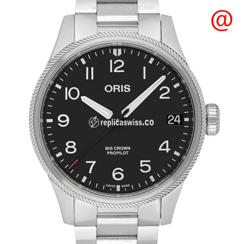 Oris 751 Big Crown Replica Watch | Automatic Movement, Black Dial, Stainless Steel Case