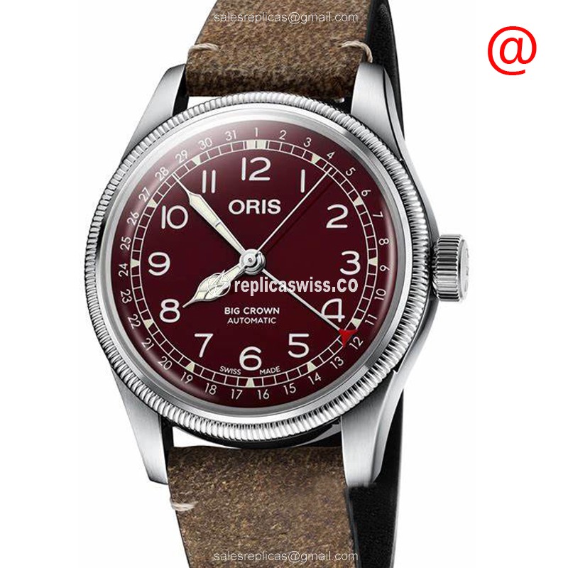 Oris 7741 Big Crown Replica | Automatic | Red Dial, Stainless Steel Case Watch