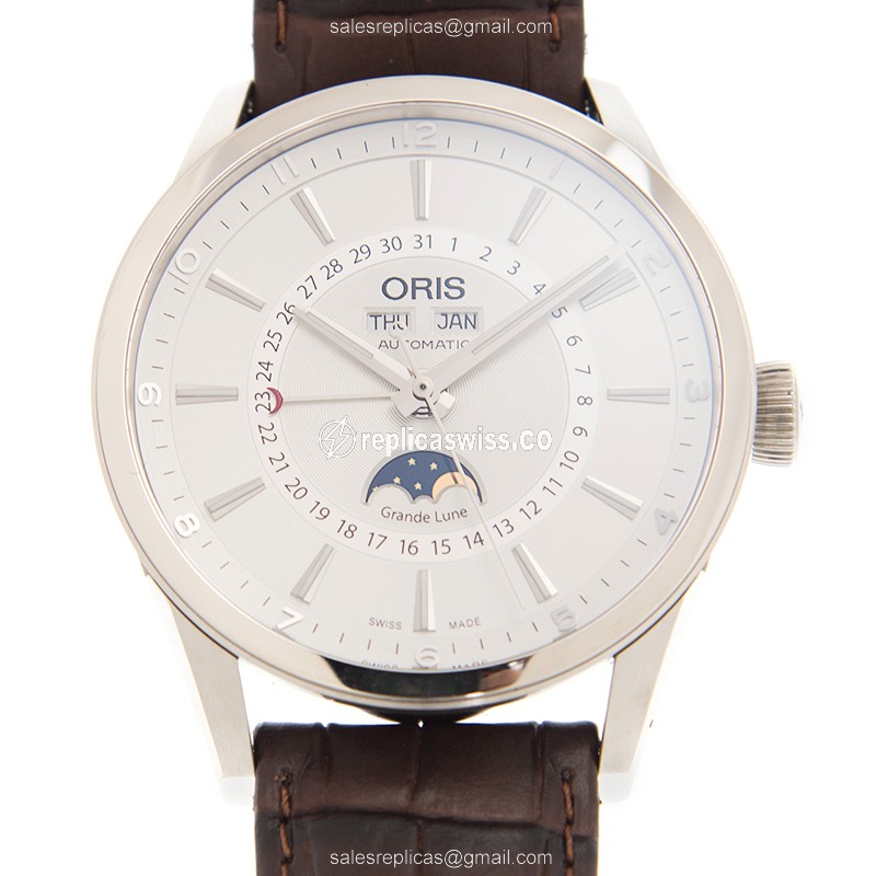 Oris 915 Classic Date Replica with Silver Dial & Automatic Movement, Crafted in Steel Watch
