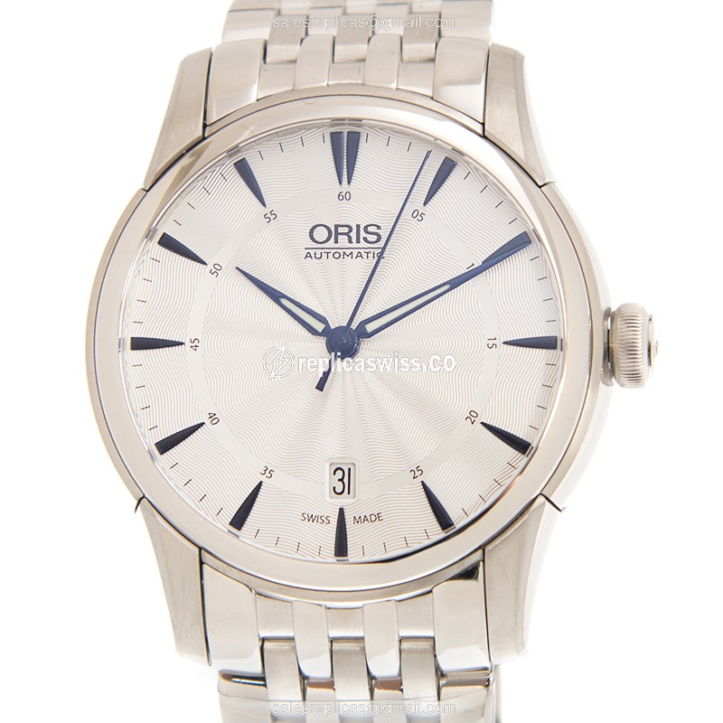 Oris Classic Date 733 7670 4031 Replica, Automatic Movement, Silver Dial & Case Watch