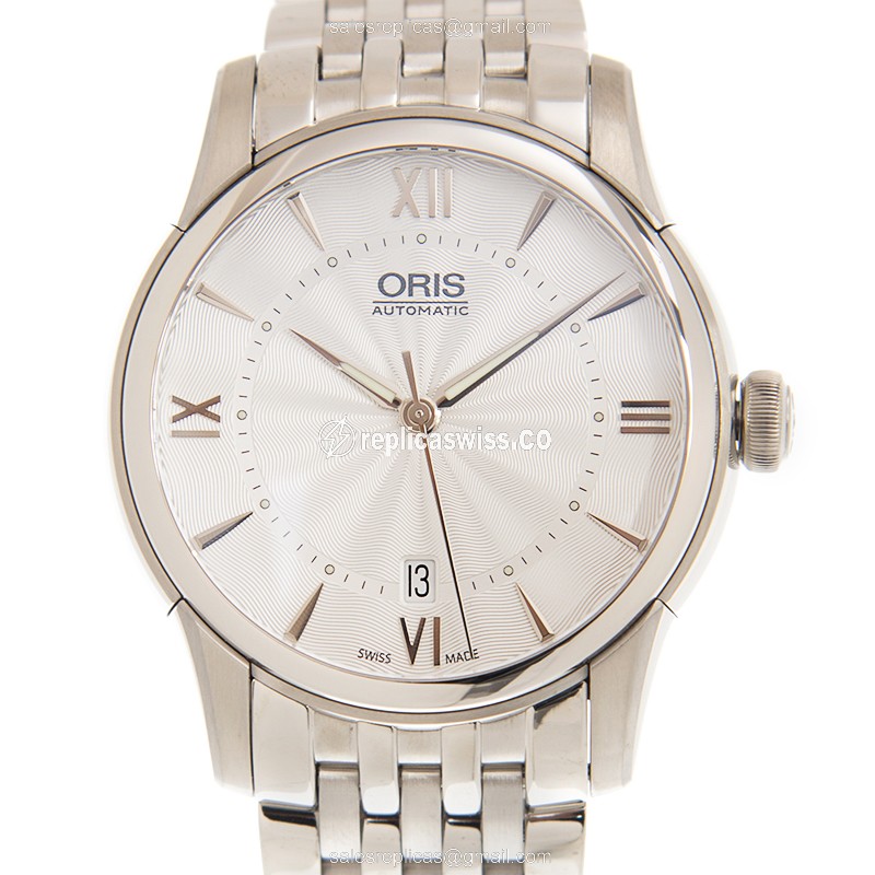 Oris Classic Date 733 7670 4071 Replica in Silver Dial & Steel Case, Automatic Movement Watch