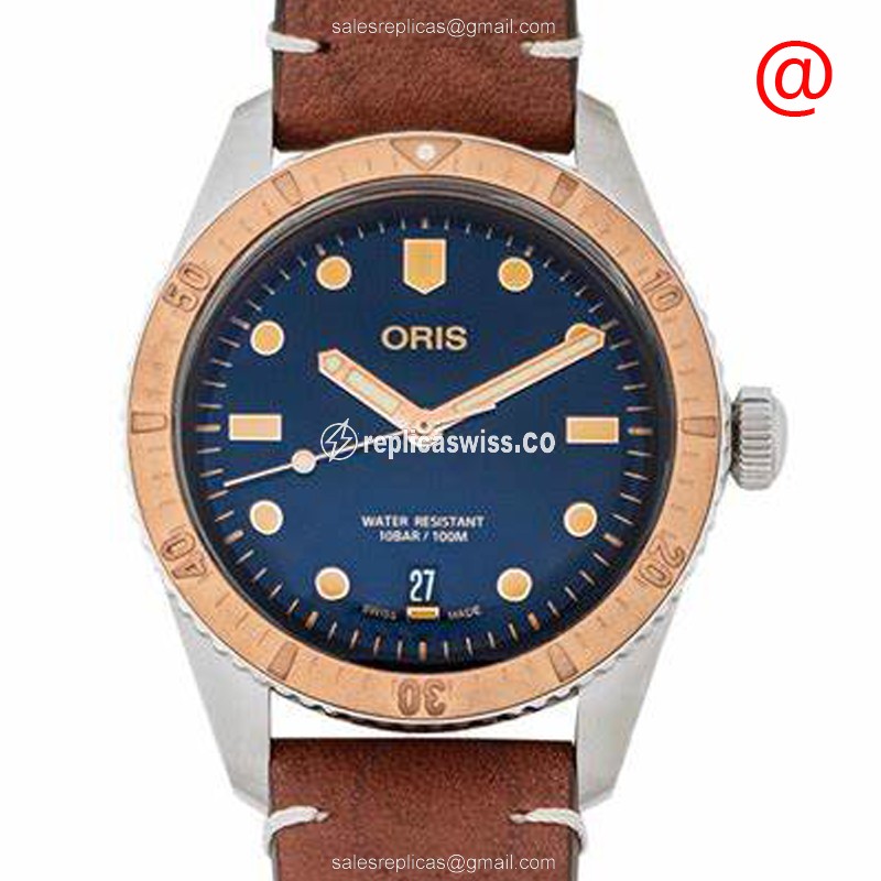 Oris Divers 7707 Replica Watch | Automatic Movement, Blue Dial, Stainless Steel Case