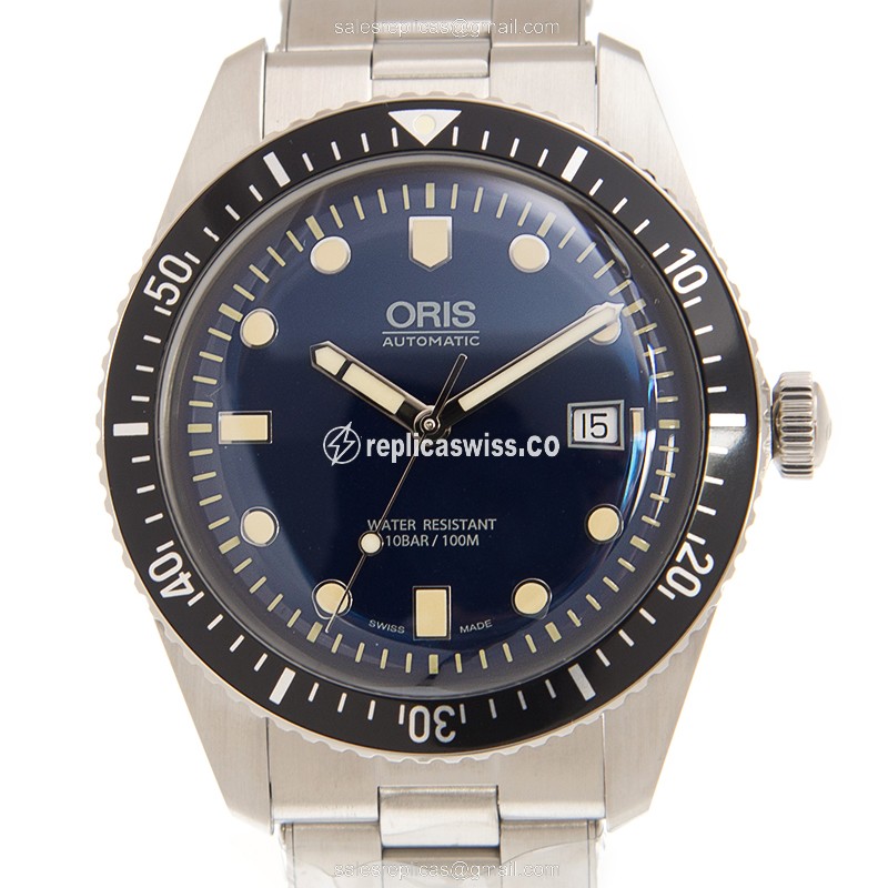 Oris Divers Replica in Blue Dial & Stainless Steel Case, Automatic Movement Watch