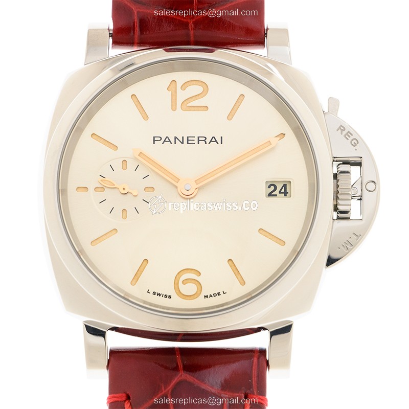 Panerai LUMINOR DUE Replica in Stainless Steel with Automatic Movement & Silver Dial Watch