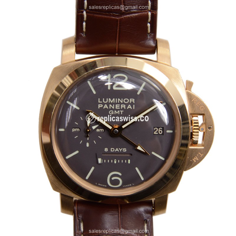 Panerai LUMINOR PAM00289 Replica | Manual Wind | 18kt Gold Case, Dark Grey Dial Watch