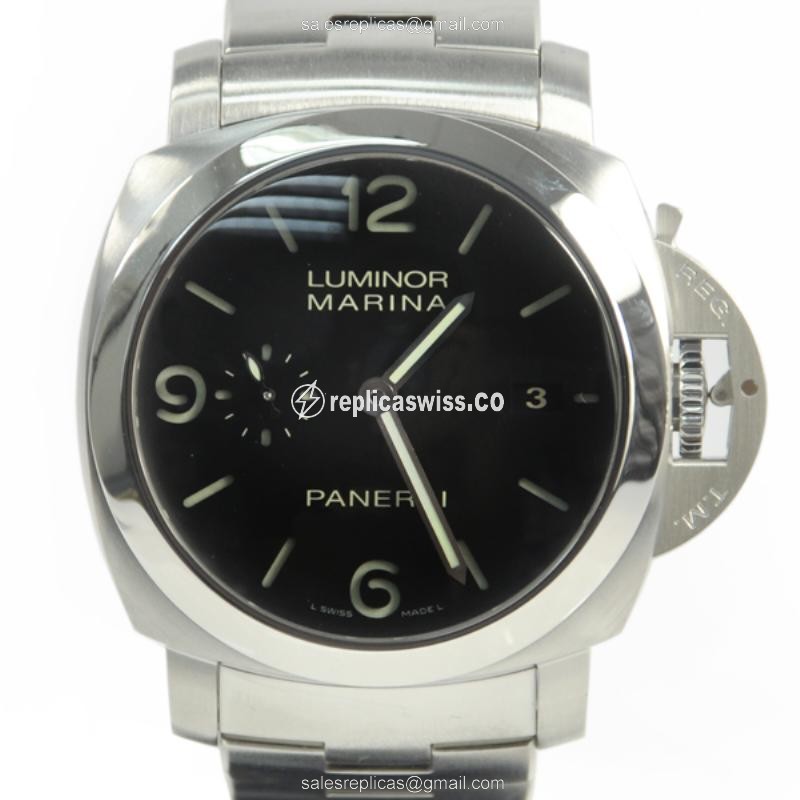 Panerai LUMINOR PAM00328 Replica, Automatic Movement, Black Dial, Stainless Steel Case Watch
