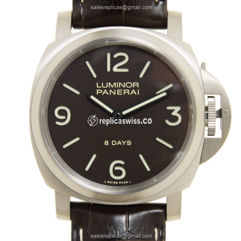 Panerai LUMINOR PAM00562 Replica | Manual Wind | Brown Dial & Titanium Case Watch