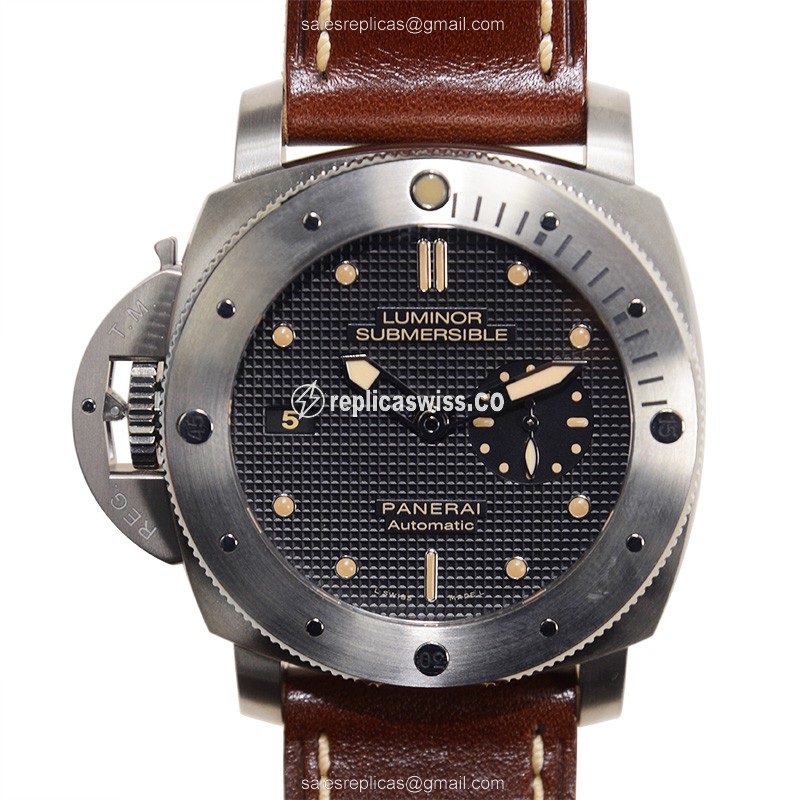 Panerai LUMINOR PAM00569 Replica | Automatic Movement | Black Dial & Titanium Case Watch