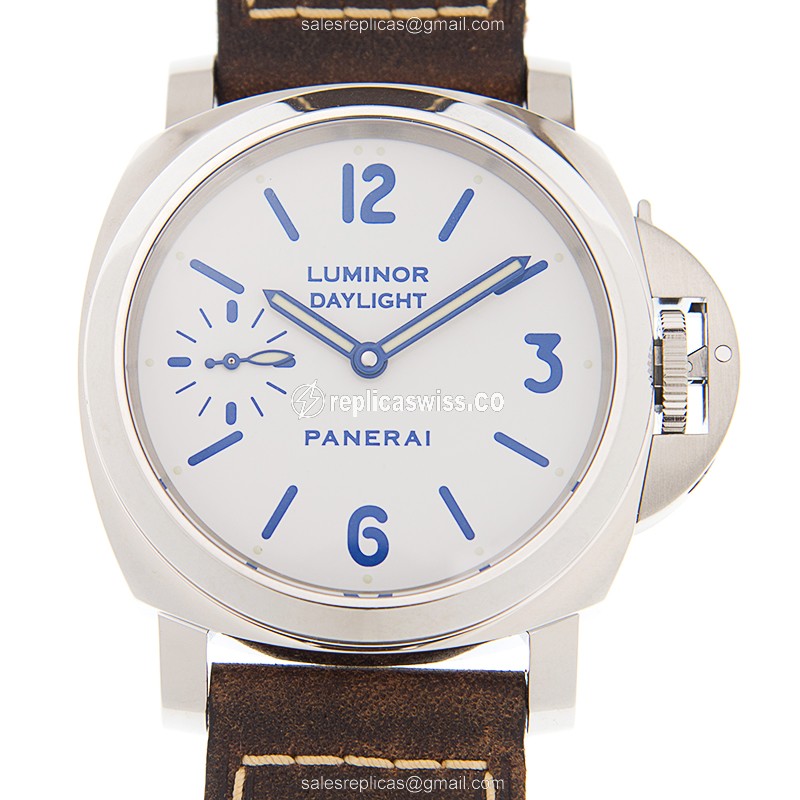 Panerai LUMINOR PAM00650 Replica, Manual Wind, White Dial, Stainless Steel Case Watch