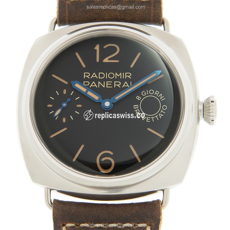 Panerai LUMINOR PAM00992 Replica, Automatic Movement, Black Dial, Leather Strap Watch