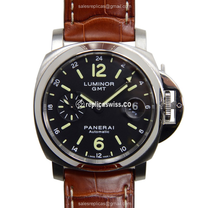 Panerai PAM00244 LUMINOR Replica, Automatic Movement, Black Dial, Stainless Steel Case Watch