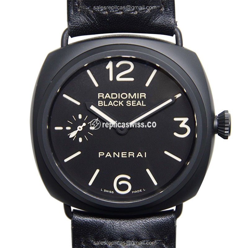 Panerai PAM00292 RADIOMIR Manual Wind Replica | Black Dial | Stainless Steel Case Watch