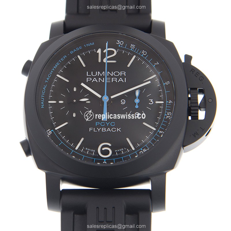 Panerai PAM00788 LUMINOR Automatic — Black Ceramic Case, Rubber Strap Watch