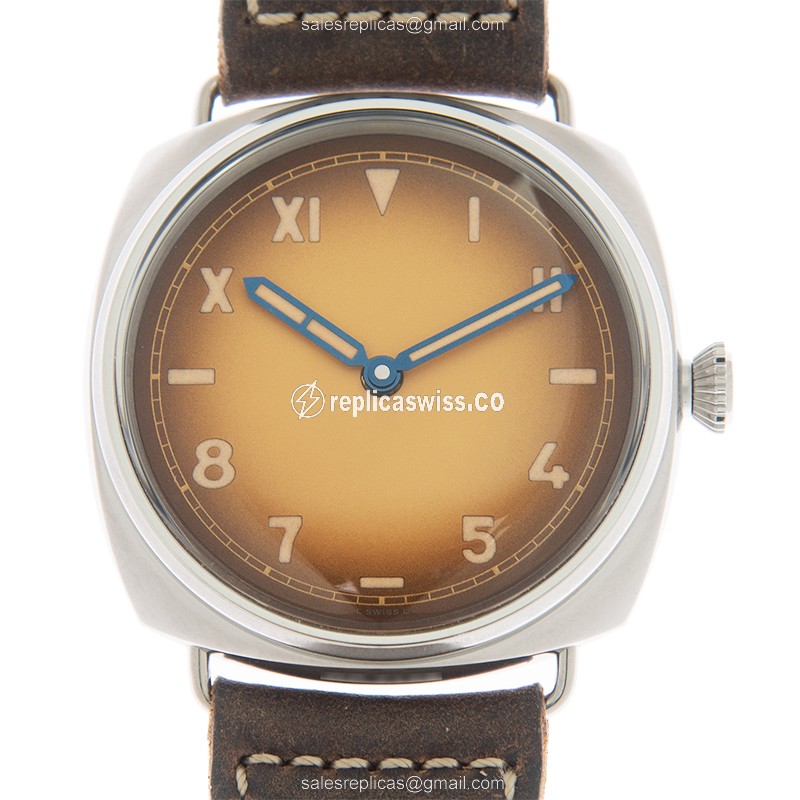 Panerai PAM00931 RADIOMIR Manual Wind Steel Case | Brown Dial & Brown Leather Strap Watch