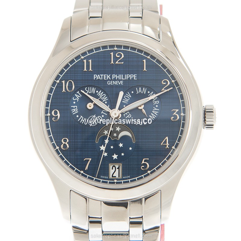 Patek Philippe 4947/1A-001 Complication Replica | Automatic Movement, Blue Dial Watch