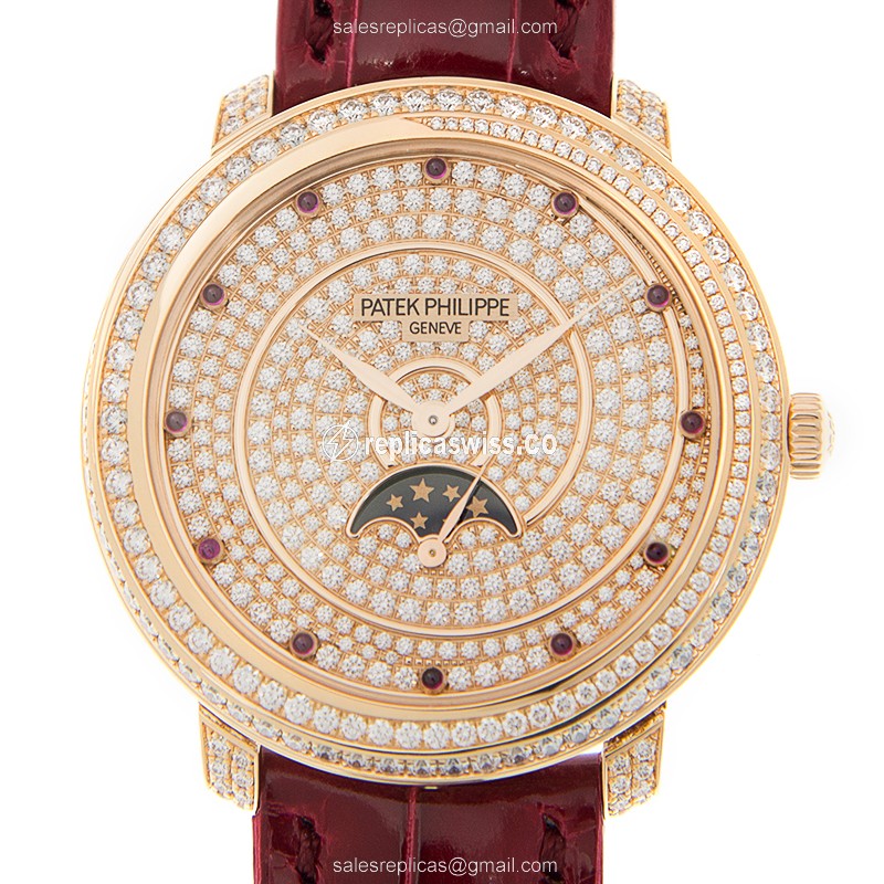 Patek Philippe 4968/400R-001 Replica in 18kt Rose Gold, Manual Wind Movement, Silver Dial with