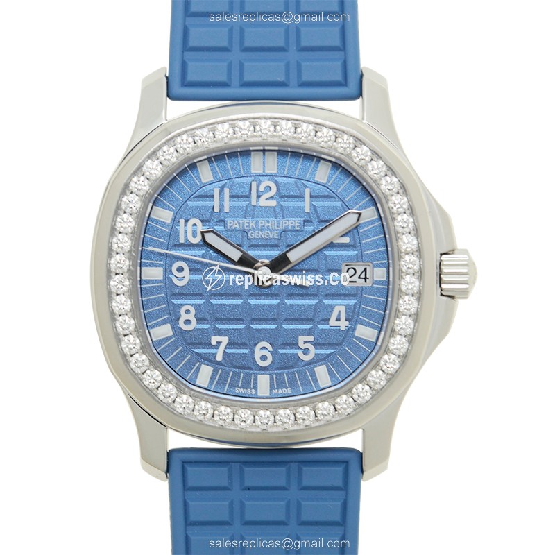 Patek Philippe 5067A-022 AQUANAUT Quartz Diamond-Set, Sapphire Crystal, Blue Dials Watch