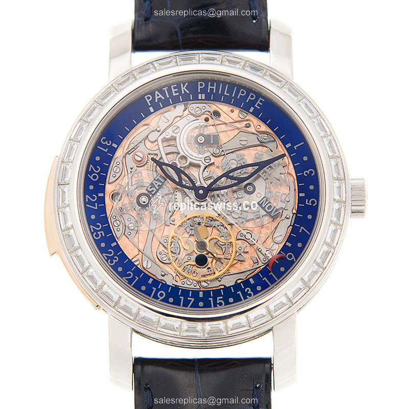 Patek Philippe 5104P Grand Complications Replica | Automatic Movement | Skull Dial, 950 Platinum