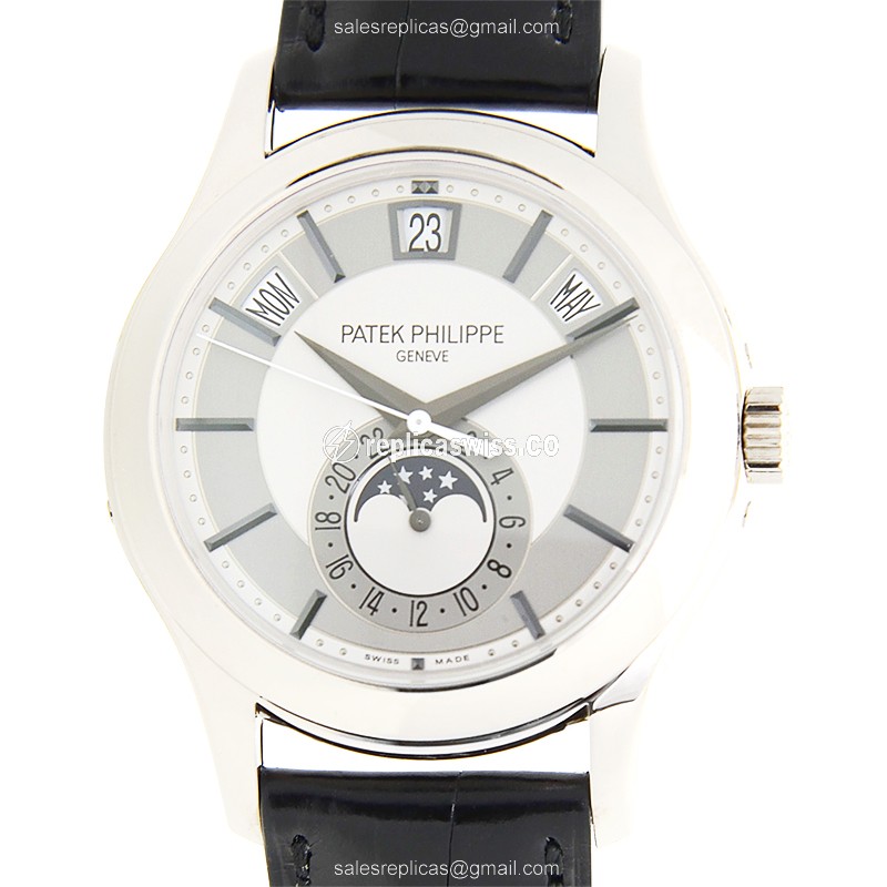 Patek Philippe 5205G-001 Replica Watch | Automatic Movement, 18kt Gold Case, Gray Dial