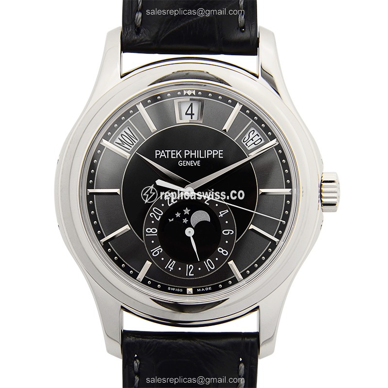 Patek Philippe 5205G-010 Replica | Automatic Movement, 18kt Gold Case, Gray Dial Watch