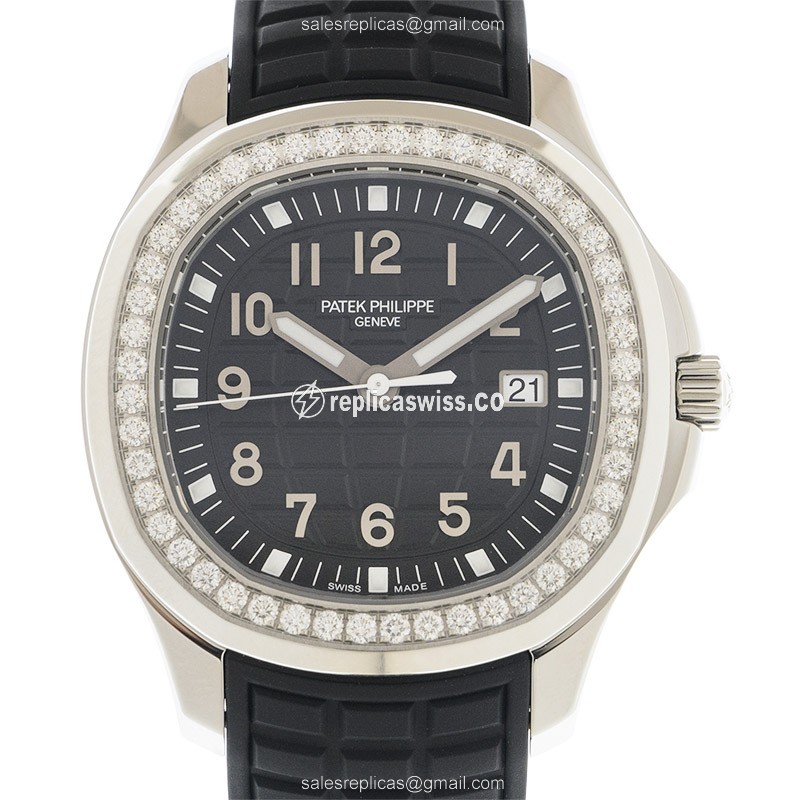 Patek Philippe 5267/200A-001 AQUANAUT Replica, Black Dial, Stainless Steel Case & Ruby Crystal Watch