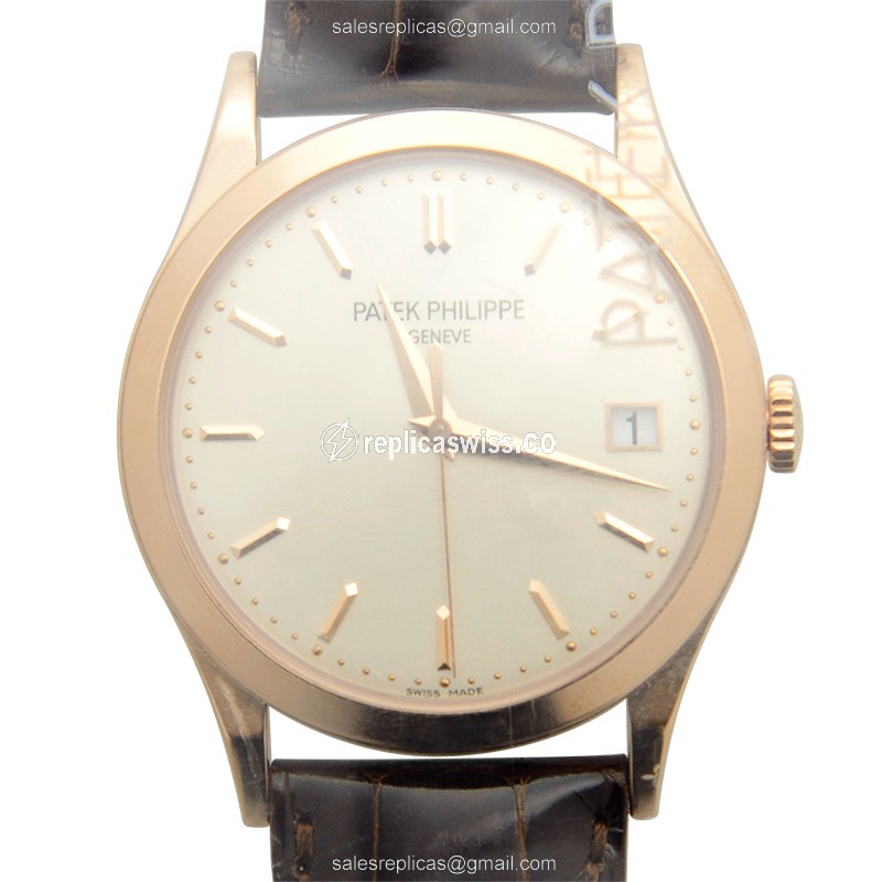 Patek Philippe 5296R-010 Replica Watch: White Dial, Automatic Movement, 18kt Gold Case
