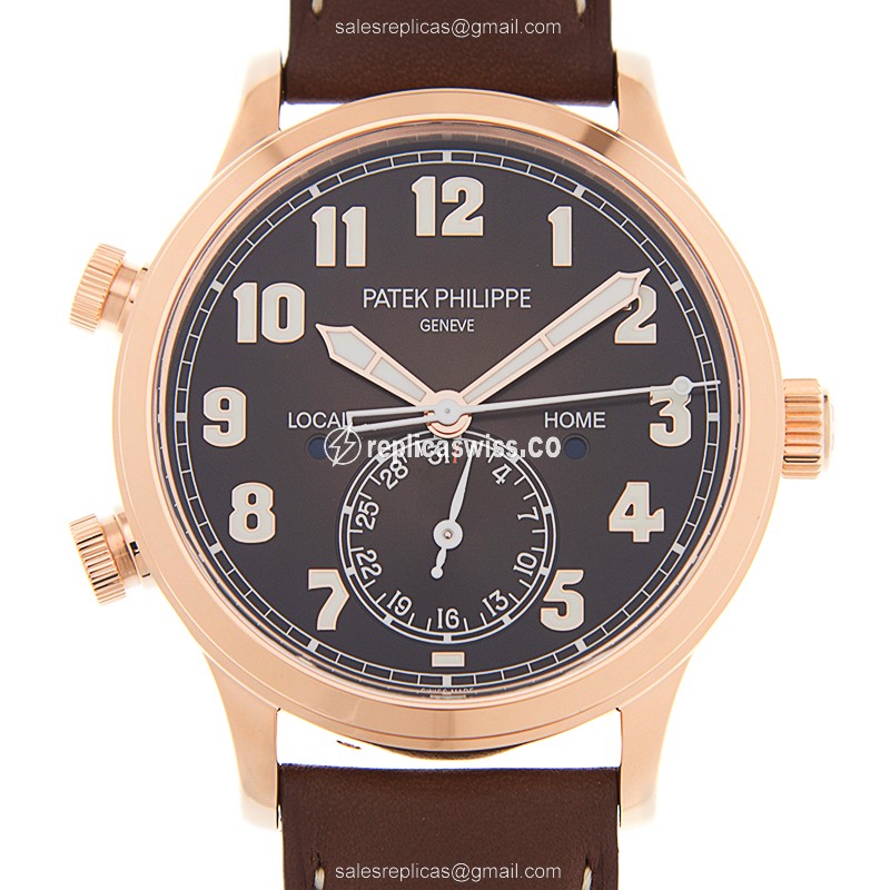 Patek Philippe 5524R-001 Replica | Automatic Movement | Brown Dial | 18kt Rose Gold Case Watch